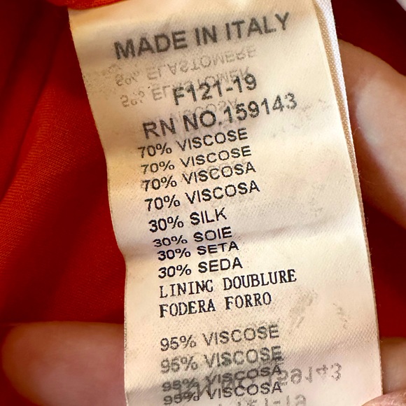 Italian silk mix bright orange sundress - Picture 2 of 8